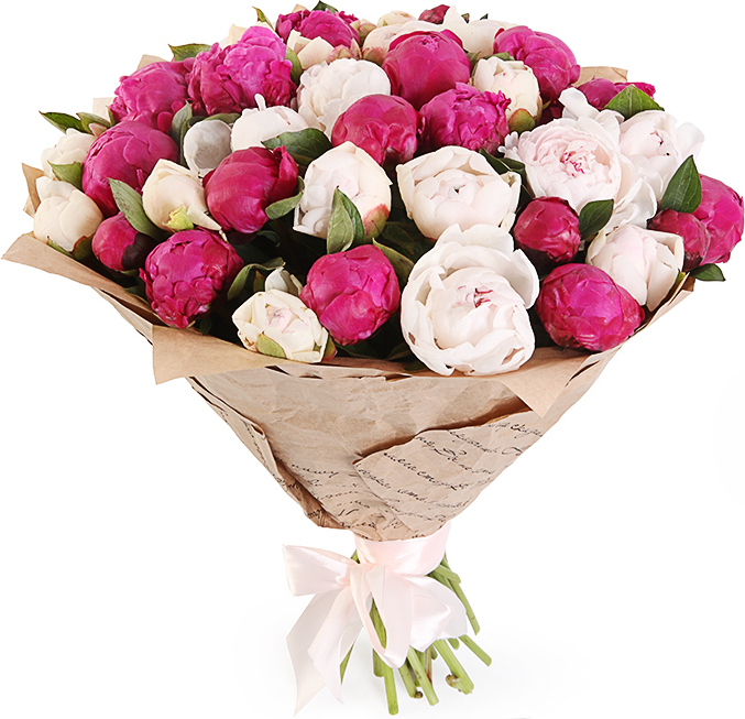 Букет из пионов Букет «Сливочная карамель»